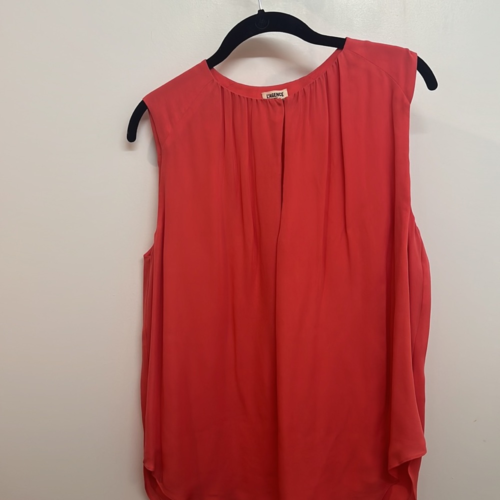 L’AGENCE Silk Blouse Size Small - Picture 5 of 6